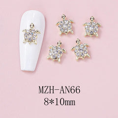 Nail Art Deco Beach Rhinestone Turtle Ocean Themed Charm Y01-MZH-AN66 image 0