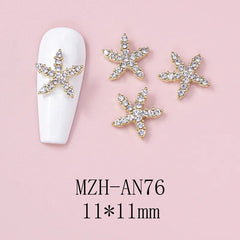 Nail Art Deco Beach Pearl Starfish Ocean Themed Charm Y01-MZH-AN76 image 0