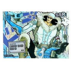 Animated character with futuristic outfit and 'Wanted' poster on a colorful background
