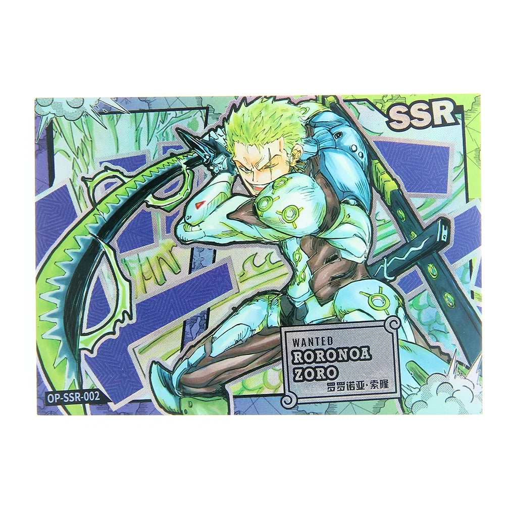 Character card with 'SSR'等级, 'WANTED' sign, and green hair on a colorful background