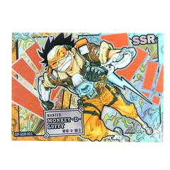 Card featuring a character with a 'Wanted' poster and 'SSR' rating on a colorful background